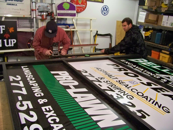 Jupiter Signs fabrication shop